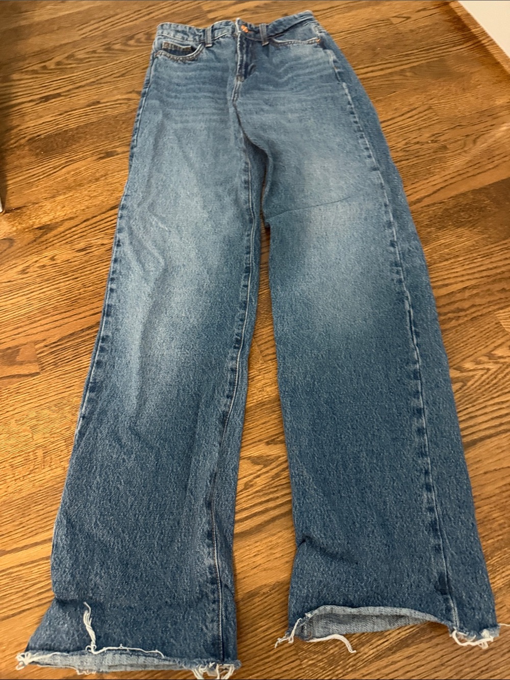 Zara Women’s Medium Blue Boyfriend Jeans Size 8 - Picture 4 of 5
